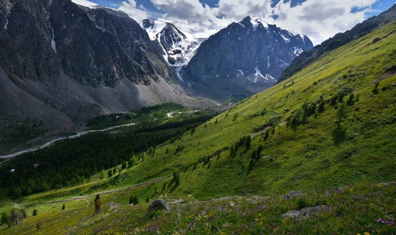 Алтайские горы хребет Катунский