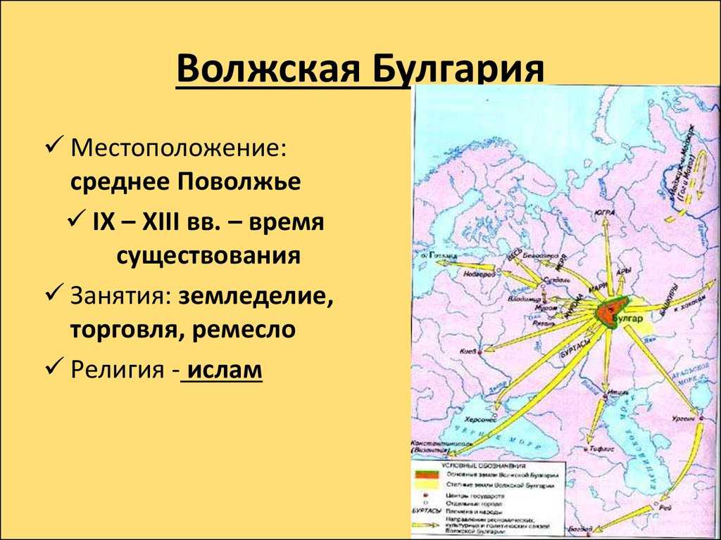 Назовите причины образования на средней волге государства волжская булгария