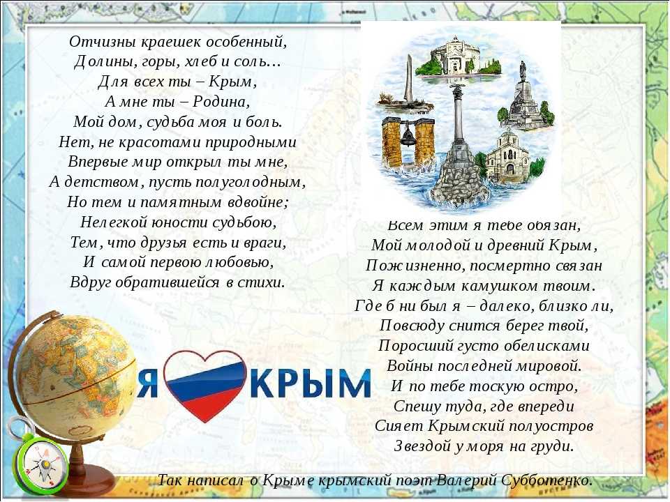 Крым родина моя проект 4 класс