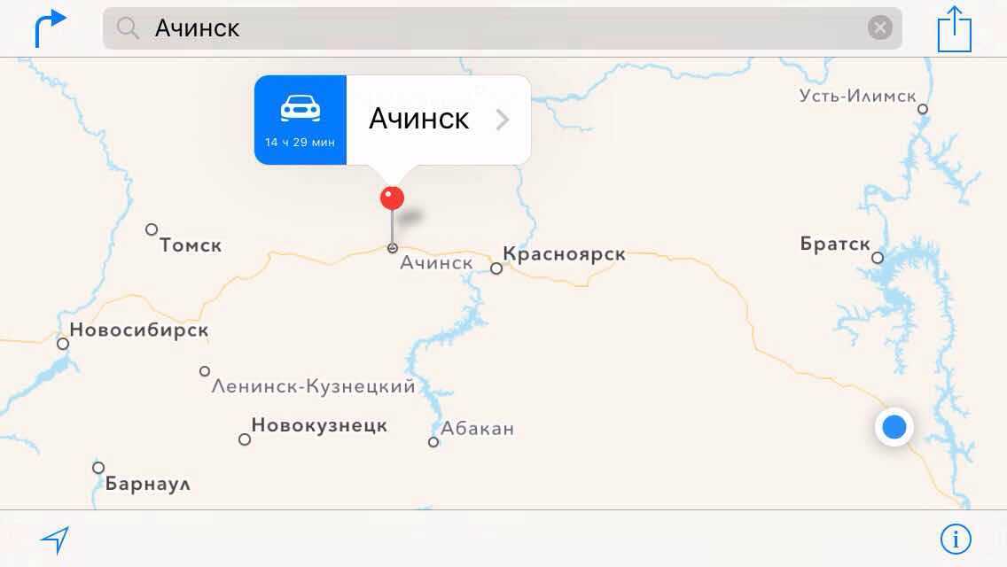 Ачинск карта города