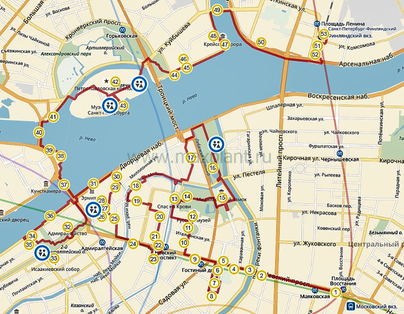 Карта санкт петербурга с улицами и номерами домов проложить маршрут