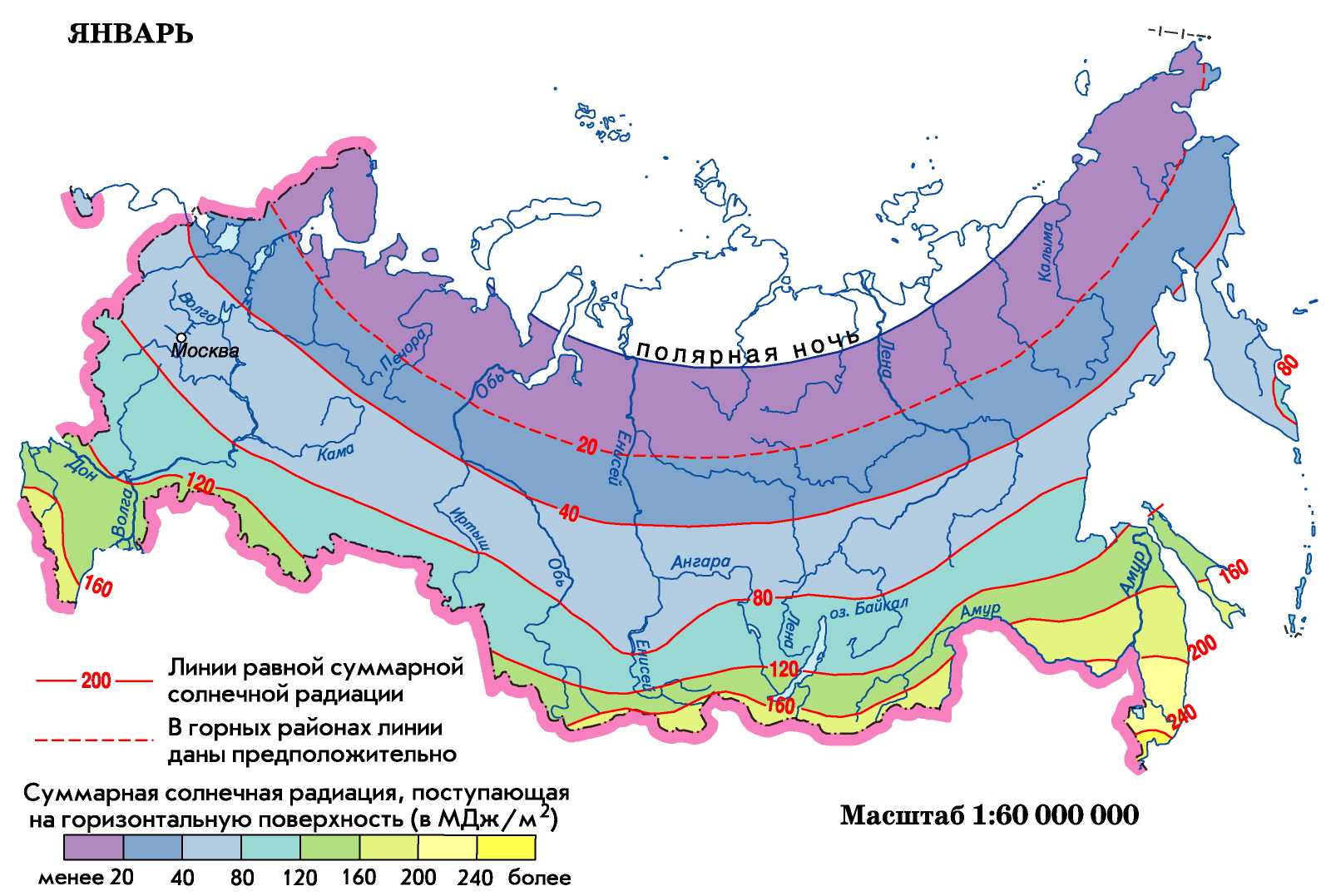 Москва климатическая карта