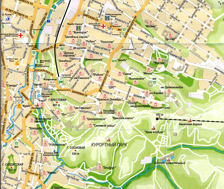 Где принимают карту город