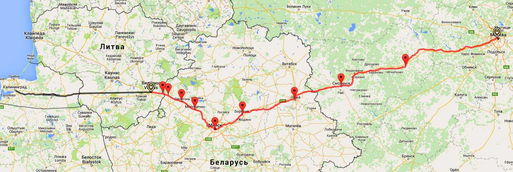 Транзитная виза через литву в калининград: как оформить для путешествия на машине и поезде