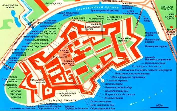 Петропавловская крепость - где находится, время работы, стоимость
