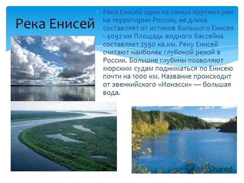 Какие есть реки в россии