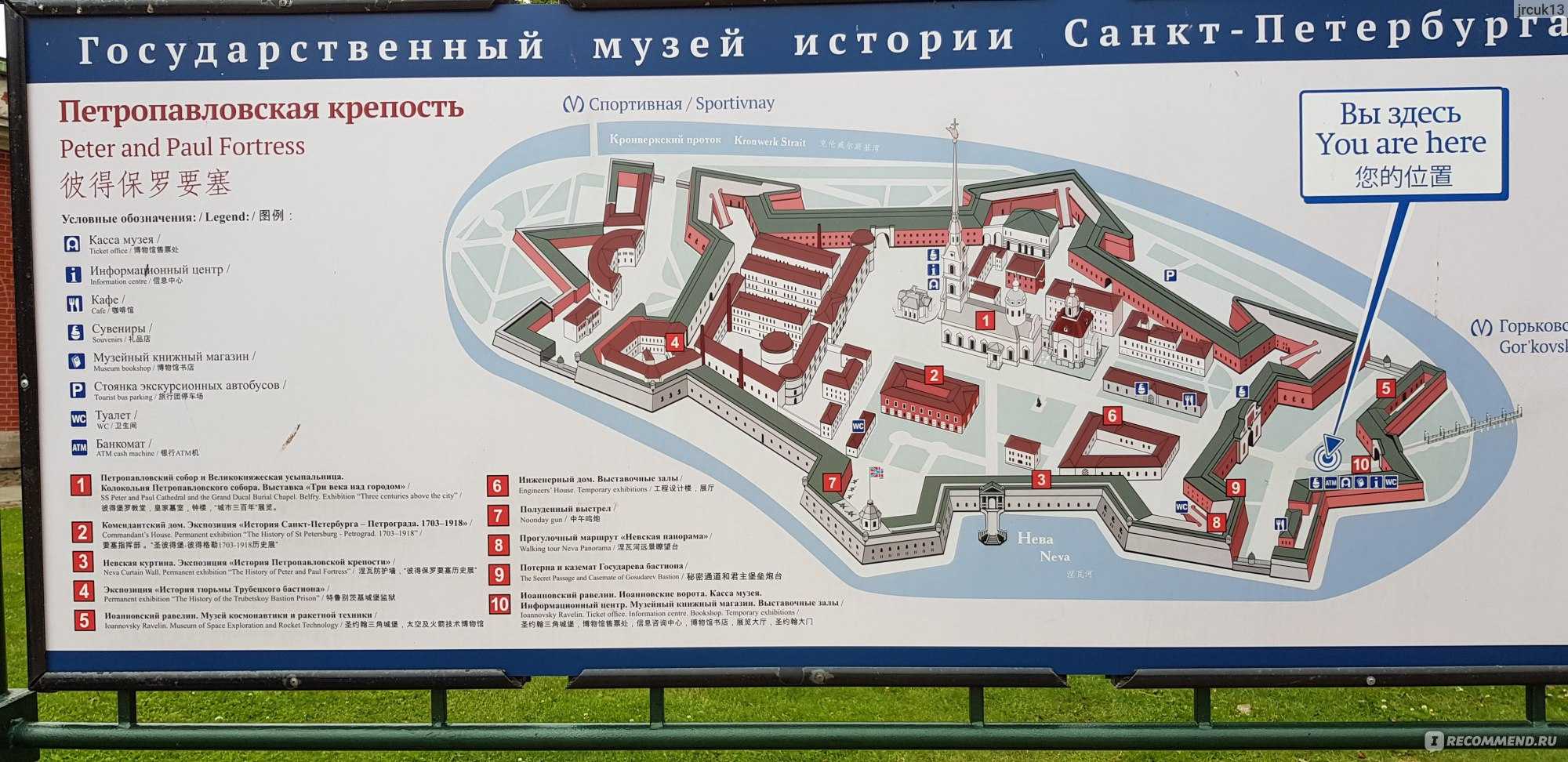 Петропавловская крепость — самые интересные места