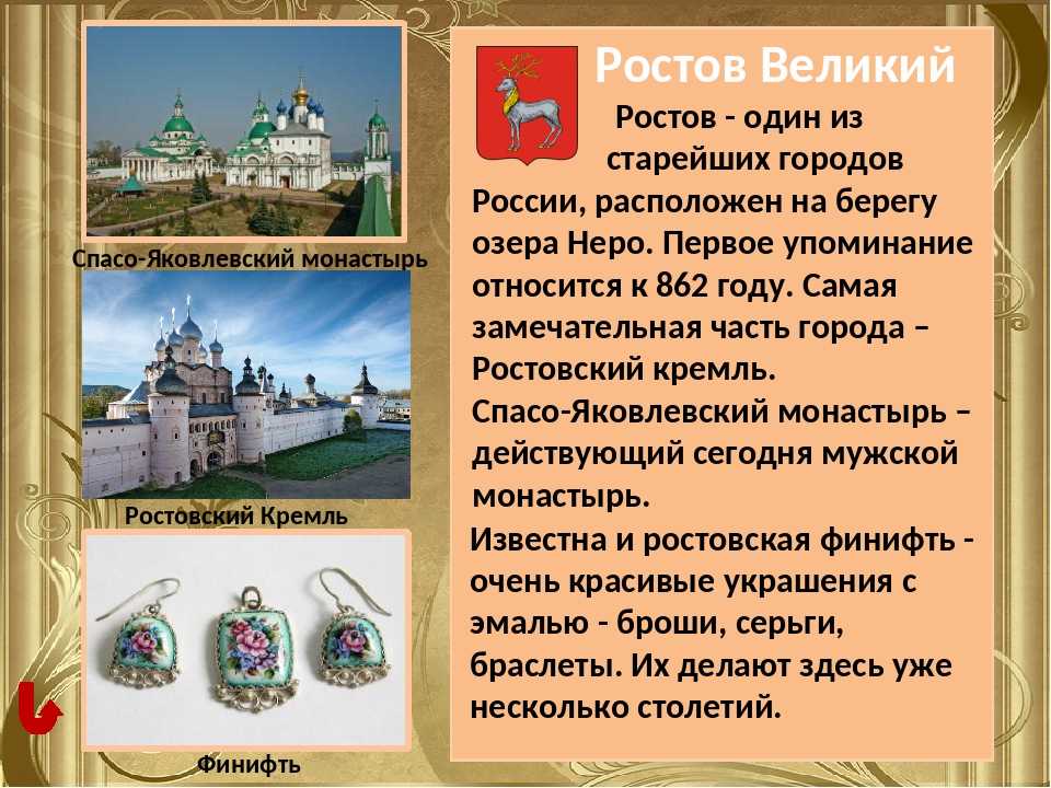 Достопримечательности города золотого кольца россии