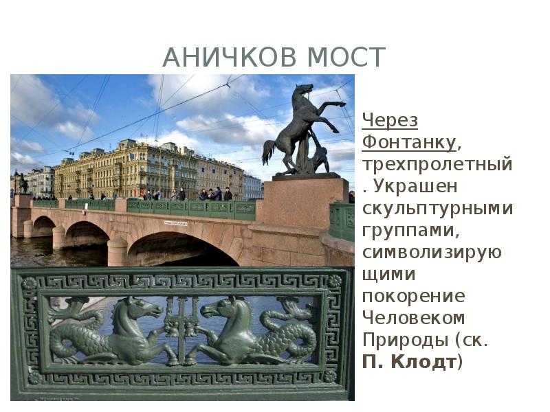 План санкт петербурга от аничкова моста до памятника петру первому